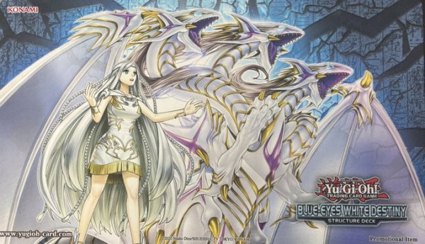 画像1: 青眼の究極霊竜＆白き乙女　プレイマット (1)