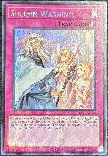 画像1: 神の警告　シークレットレア（ES01-AE068） (1)