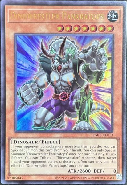 画像1: ダイナレスラー・パンクラトプス ウルトラレア（ES01-AE013） (1)