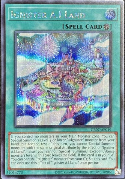 画像1: イグニスターAiランド シークレットレア（CR07-AE019） (1)