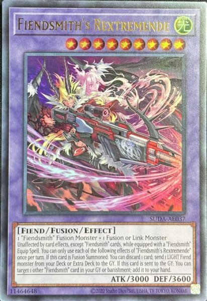 画像1: 刻まれし魔レクストレメンデ ウルトラレア（SUDA-AE037） (1)