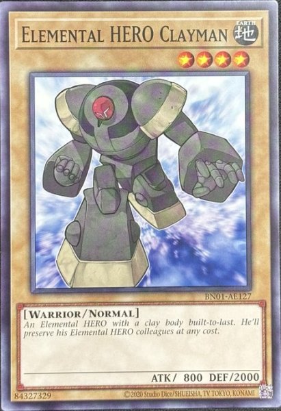 画像1: E・HERO クレイマン ノーマル（BN01-AE127） (1)