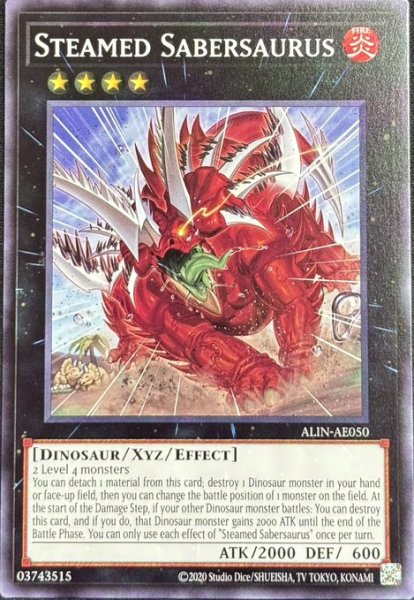 画像1: 怒髪天衝セイバーザウルス　ノーマル （ALIN-AE050） (1)