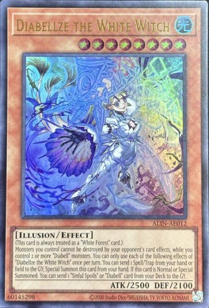 画像1: 白魔女ディアベルゼ　ウルトラレア （ALIN-AE012） (1)