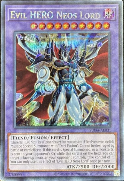 画像1: E-HERO ネオス・ロード シークレットレア（SUDA-AE031） (1)