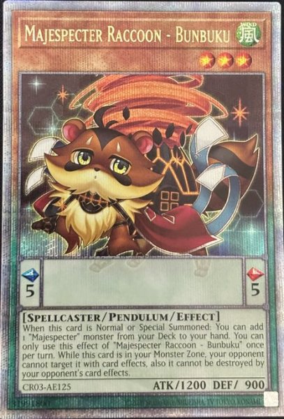画像1: マジェスペクター・ラクーン　クォーターセンチュリーレア（CR03-AE125） (1)
