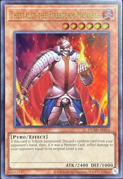 画像1: 炎帝テスタロス ウルトラレア（DUAD-AES16） (1)