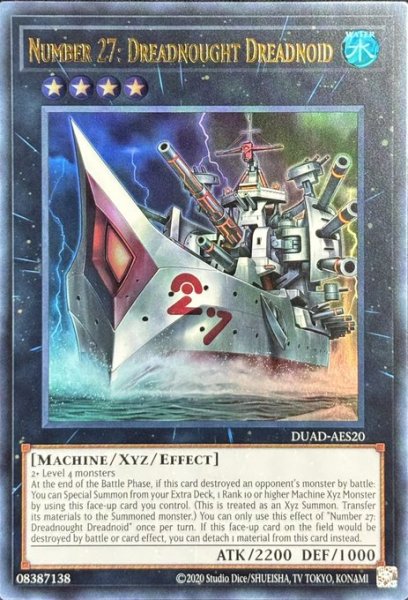 画像1: No.27 弩級戦艦－ドレッドノイド ウルトラレア（DUAD-AES20） (1)