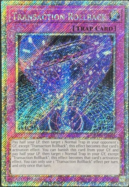 画像1: トランザクション・ロールバック　プラチナシークレットレア（RA04-EN105） (1)