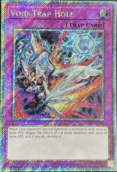 画像1: 煉獄の落とし穴　プラチナシークレットレア（RA04-EN190） (1)