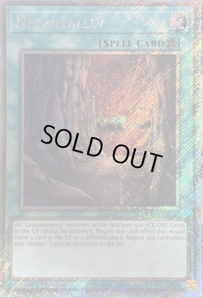 画像1: 王家の眠る谷－ネクロバレー プラチナムシークレットレア（RA04-EN122） (1)