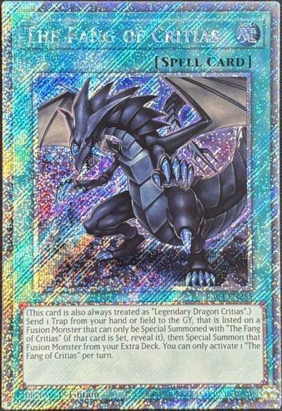 画像1: クリティウスの牙 プラチナシークレットレア（RA04-EN255） (1)