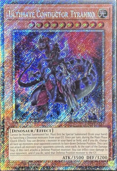 画像1: 究極伝導恐獣 プラチナシークレットレア（RA04-EN287） (1)