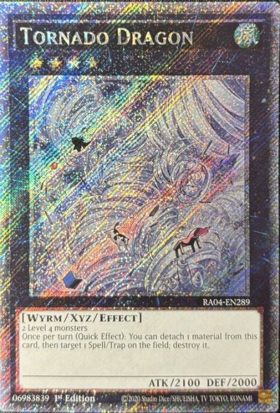 画像1: 竜巻竜 プラチナシークレットレア（RA04-EN289） (1)