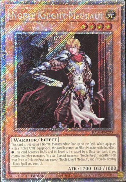 画像1: 聖騎士モルドレッド プラチナシークレットレア（RA04-EN205） (1)