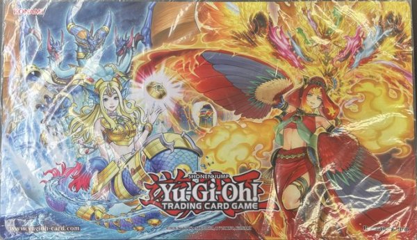 画像1: 【未開封】海皇＆炎王 海皇精アビスライン 炎王妃ウルカニクス プレイマット (1)