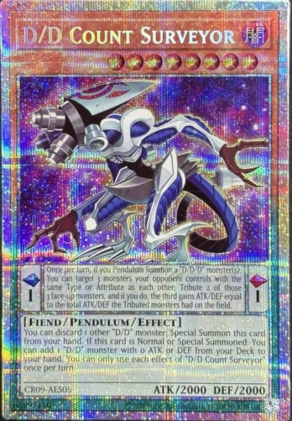 画像1: DDカウント・サーベイヤー プリズマティックシークレットレア（CR09-AES05） (1)