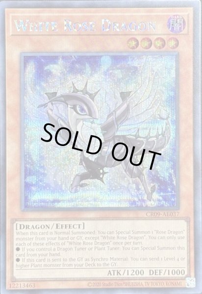 画像1: ホワイトローズ・ドラゴン シークレットレア（CR09-AE037） (1)