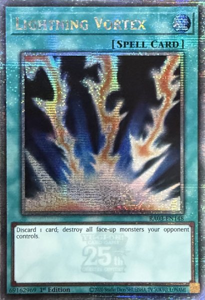 画像1: ライトニング・ボルテックス クォーターセンチュリーレア(RA03-EN148) (1)