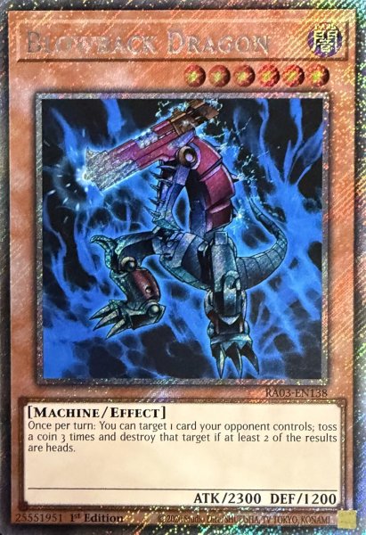 画像1: ブローバック・ドラゴン プラチナムシークレットレア(RA03-EN138) (1)