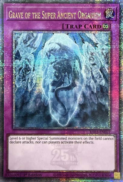 画像1: 超古代生物の墓場 クォーターセンチュリーレア(RA03-EN077) (1)