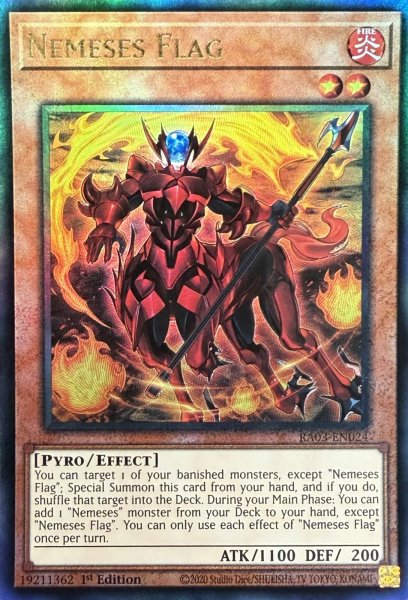 画像1: ネメシス・フラッグ アルティメットレア(RA03-EN024） (1)