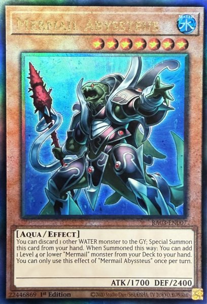 画像1: 水精鱗－ディニクアビス アルティメットレア(RA03-EN007） (1)