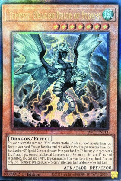 画像1: 嵐征竜－テンペスト アルティメットレア(RA03-EN011） (1)