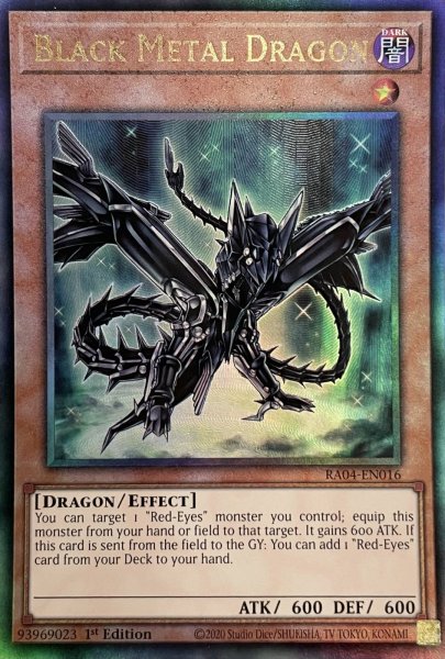 画像1: 黒鋼竜 アルティメットレア(RA04-EN016) (1)