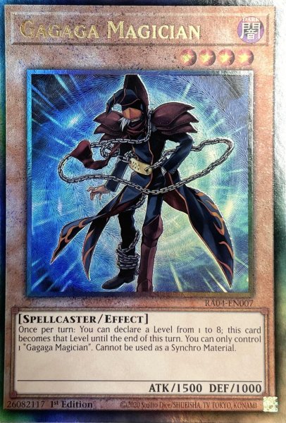 画像1: ガガガマジシャン アルティメットレア(RA04-EN007) (1)