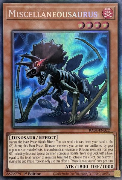 画像1: 幻創のミセラサウルス コレクターズレア(RA04-EN022) (1)