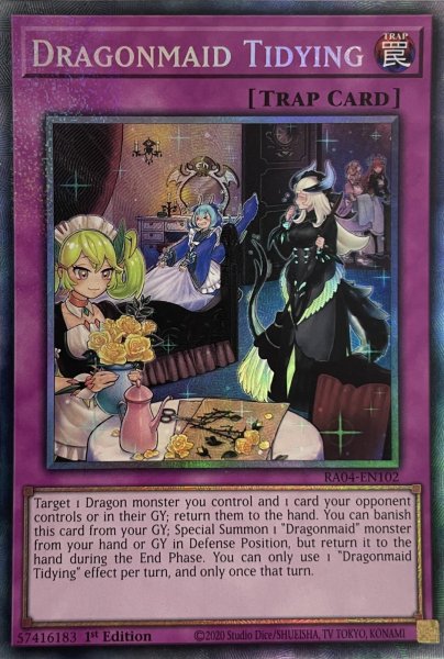 画像1: ドラゴンメイドのお片付け コレクターズレア（RA04-EN102） (1)