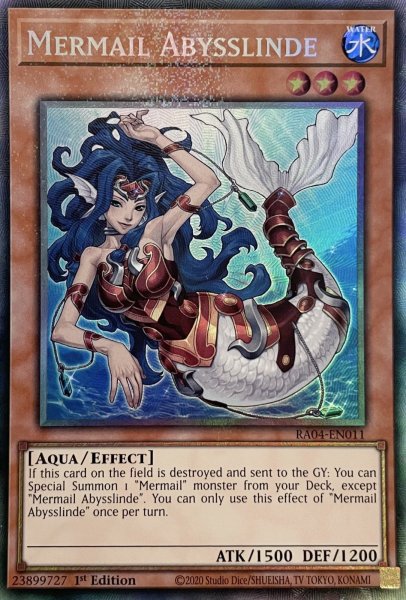 画像1: 水精鱗-アビスリンデ コレクターズレア(RA04-EN011) (1)