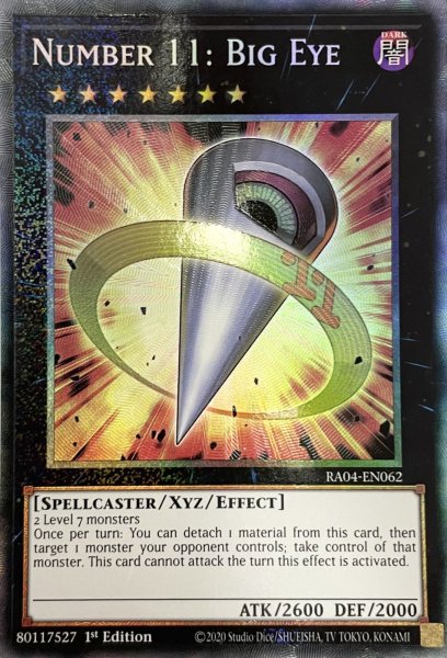 画像1: No.11 ビッグ・アイ コレクターズレア(RA04-EN062） (1)