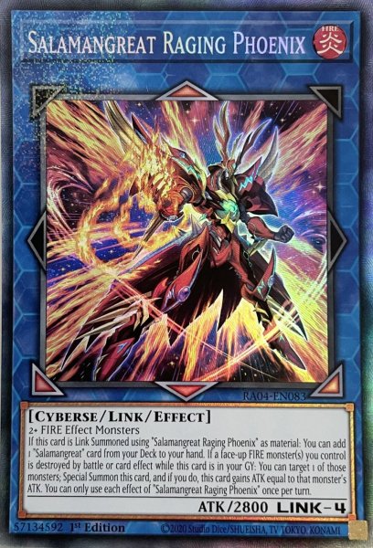 画像1: 転生炎獣レイジング・フェニックス コレクターズレア（RA04-EN083） (1)