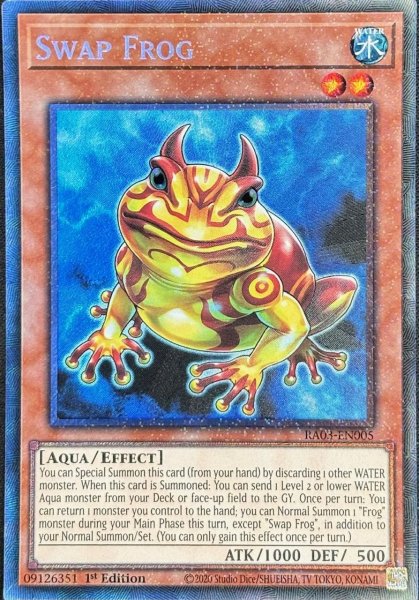 画像1: 鬼ガエル コレクターズレア(RA03-EN005） (1)