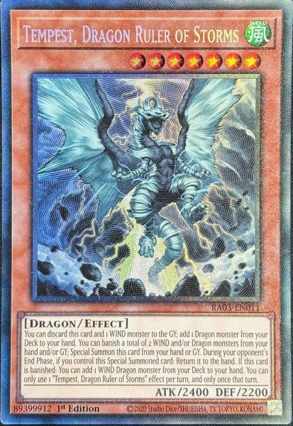 画像1: 嵐征竜-テンペスト コレクターズレア(RA03-EN011) (1)