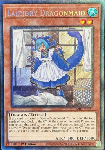 画像1: ドラゴンメイド・ラドリー コレクターズレア(RA03-EN021） (1)