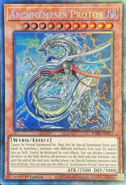 画像1: アークネメシス・プロートス コレクターズレア(RA03-EN023) (1)
