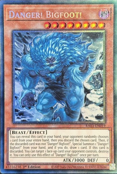 画像1: 【絵違い】未界域のビッグフット コレクターズレア(RA03-EN019） (1)