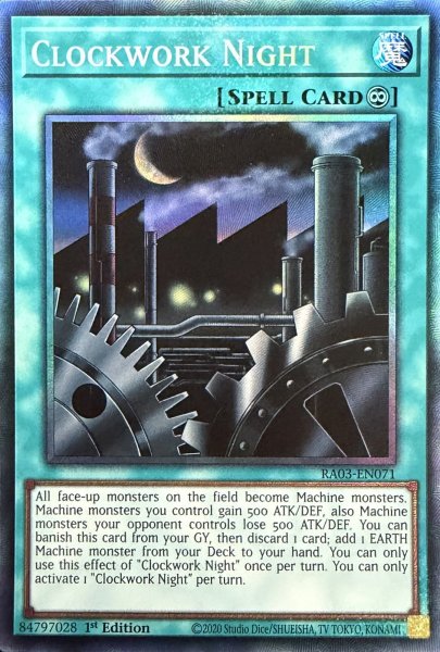 画像1: 機械仕掛けの夜－クロック・ワーク・ナイト－ コレクターズレア(RA03-EN071） (1)