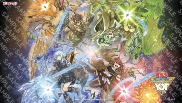 画像1: 【予約販売】四花繚乱の霊使い プレイマット (1)