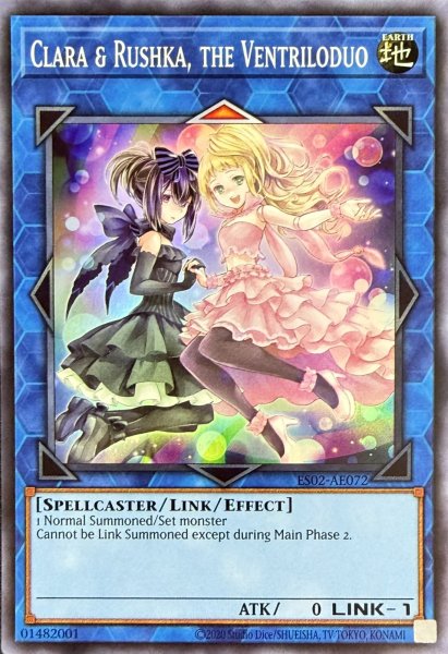 画像1: 副話術士クララ＆ルーシカ スーパーレア（ES02-AE072） (1)