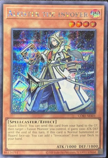 画像1: 召喚師アレイスター　シークレットレア（CORI-AES01） (1)